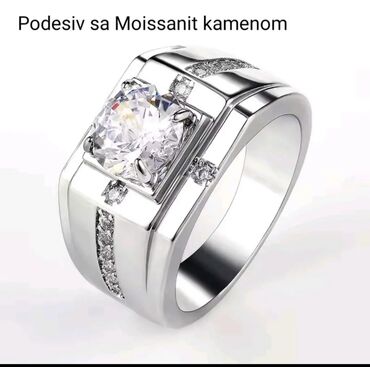 Prstenje: Muški prsten, Materijal: Hirurški čelik, Cirkon na lalafo.rs — 4 Prstenje: Muški prsten, Materijal: Hirurški čelik, Cirkon — 4