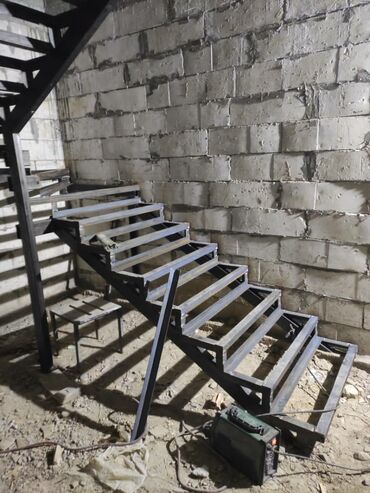 Обшивка лестниц: Ассалуму алайкум тугандар Метал карказ бетон лестница метал перилла — 11