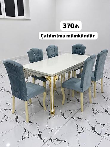Masa dəsti satılır 370₼.yaxşı vəziyyətdədir.masa açılan deyil Ünvan