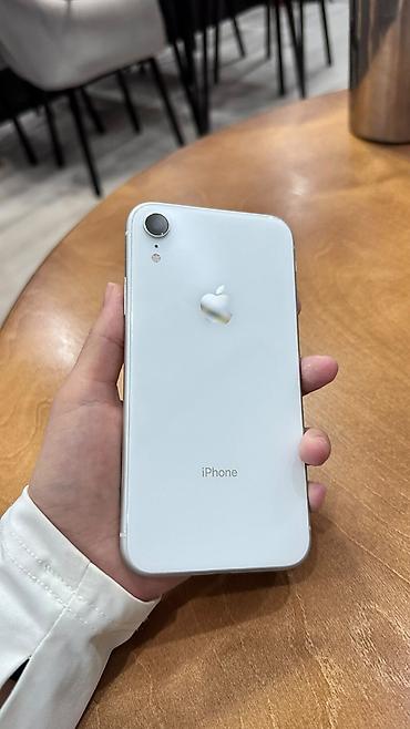 IPhone XR, белый цвет - Экран 6.1", Liquid Retina (IPS), поддержка at lalafo.kg IPhone XR, белый цвет - Экран 6.1", Liquid Retina (IPS), поддержка
