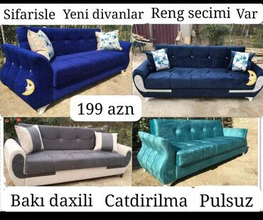 Divanlar: Di̇van-kravat, Yeni, Açılan, Bazalı, Parça, Ödənişli çatdırılma — 22