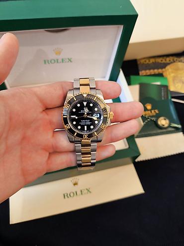saat seti: Yeni, Qol saatı, Rolex, rəng - Qara — 1