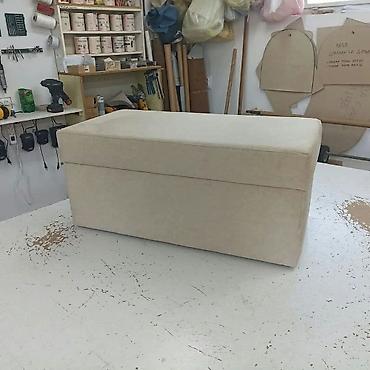 lidl namestaj: Tapacirana klupa/sanduk sa poklopcem Dimenzije: 90x45x40cm - — 7