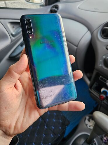 Samsung: Samsung Galaxy A50, Б/у, 64 ГБ, цвет - Синий, 2 SIM