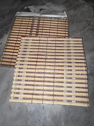 bambu: Bambuk süfrə altlıqları 15*14 sm - 65 paçka qalıb 18*18 sm - 70 — 5