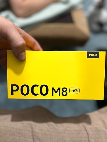 Мобильные телефоны и аксессуары: Poco M8, Б/у, 256 ГБ, цвет - Черный, 2 SIM — 4