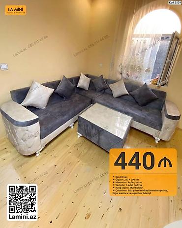 hedyeler: Künc divan – La Mini (Kod: 2529) - Ölçülər: 280 × 200 sm - Mexanizm — 1
