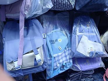 клетчатая: Набор школьных рюкзаков с шоперами (CLBDBAG) - Комплектация: рюкзак + — 3