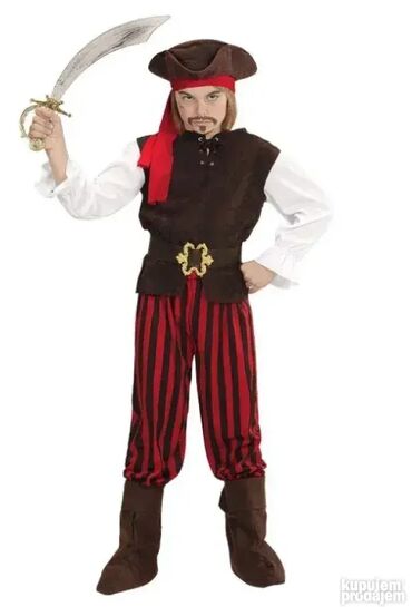 Kostimi za maskenbal: SLIKE UŽIVO - na lutki - MODEL 3GUSAR gusarka pirat kostim gusara za — 6