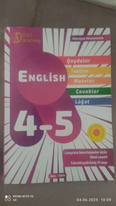4 cü sinif testleri bütün fenler: İngilis dili 4-cü sinif, 2024 il