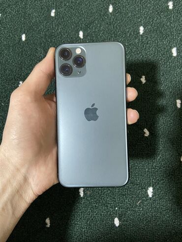 Apple iPhone: IPhone 11 Pro, Б/у, 64 ГБ, Черный, Защитное стекло, Чехол, 90 %