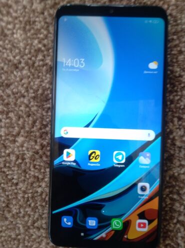 телефон бу купить: Redmi, Redmi 9T, Колдонулган, 128 ГБ, түсү - Кара, 2 SIM