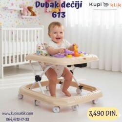 Ostali dečiji nameštaj: Dubak dečiji 613 - Model sa stabilnim okvirom i više točkića za lakše — 8