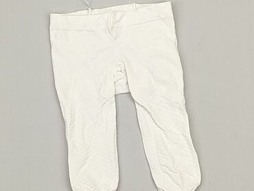 spodnie z bialymi szwami: Legginsy, 0-3 m, stan - Bardzo dobry