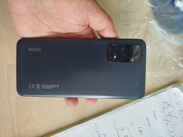 Xiaomi: Xiaomi Redmi Note 11, 128 GB, rəng - Qara, 
 Barmaq izi, İki sim kartlı, Face ID