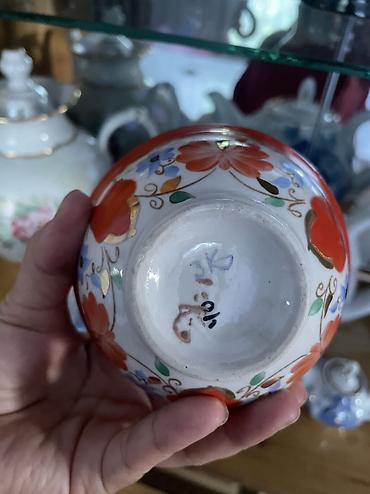 китайский фарфор: Чайный сервиз с росписью (фарфор) Состав набора: - заварочный чайник — 3