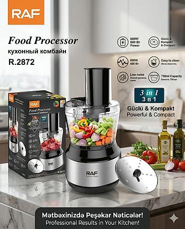 raf mikser: №9559 — RAF R.2872 Mətbəx kombaynı, 600W, 0.75L Kateqoriya: Mətbəx — 2