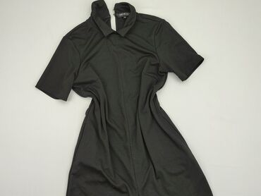 czarna sukienki midi z rozcięciem: Dress, L (EU 40), Top Secret, condition - Good