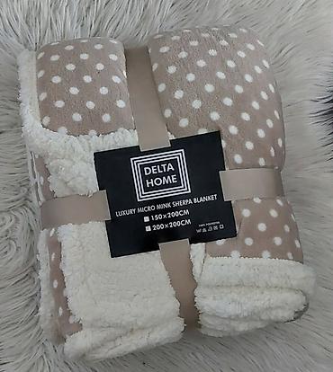 Ćebad i pokrivači: DELTA HOME Luxury Micro Mink-Sherpa ćebe Dimenzija 200x200 - Tip — 21