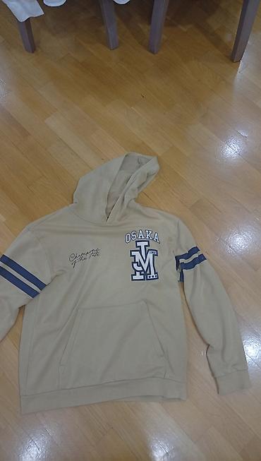 LC Waikiki kapuşonlu sviter/hoodie - Rəng: bej - Üzərində “OSAKA”