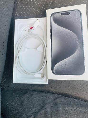 Mobil telefon və aksesuarlar: IPhone 15 Pro, 128 GB, Blue Titanium — 6