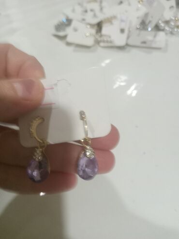 Bijuteriya dəstləri: Zərgərlik dəsti – müxtəlif modellərdə sırğalar - Ay və ulduz motivli — 15