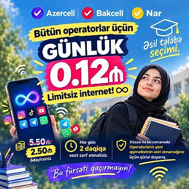 Əlaqə: wp Günlük limitsiz internet xidməti – bütün operatorlar üçün