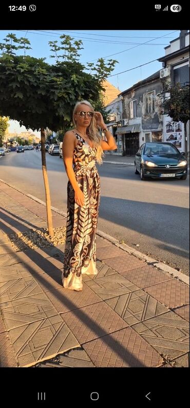 kargo pantalone h: XL (EU 42), Cvetni, bоја - Šareno