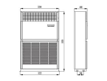 тепловой насос на 70 м2: Колонный кондиционер Gree Big Floor (250–300 м²) — — 4