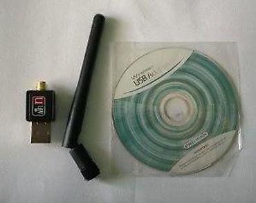 Modemi, ruteri i mrežni uređaji: USB WIRELESS KARTICA SA JAKOM ANTENOM + CD | *Kartica sa — 11