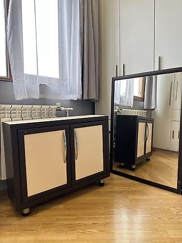 İki qapılı kompakt dolab güzgü ilə birlikdə - Material: Rus