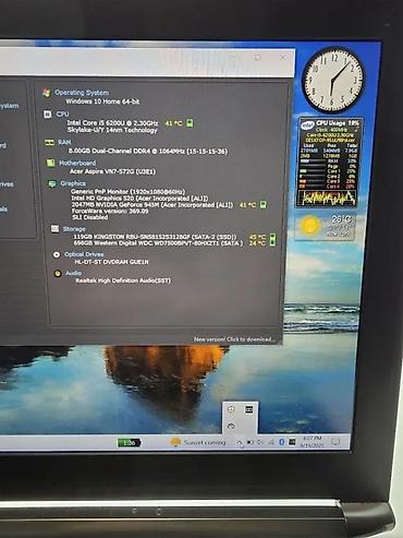 Acer: Acer Nitro 8GB SSD+HDD Kamera Hdmi Procesor I5 FHD. > Prodajem Acer — 9