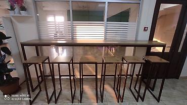 Мебель на заказ: Мебел на заказ. Барный стол и стулья. Размер стол -высота 0 Длина — 2