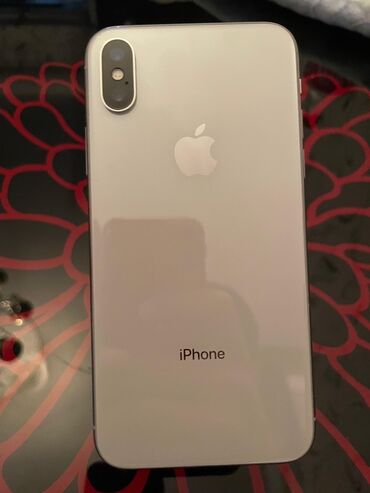 Apple iPhone: IPhone X, 64 GB, Ağ, Zəmanət, Simsiz şarj, Face ID