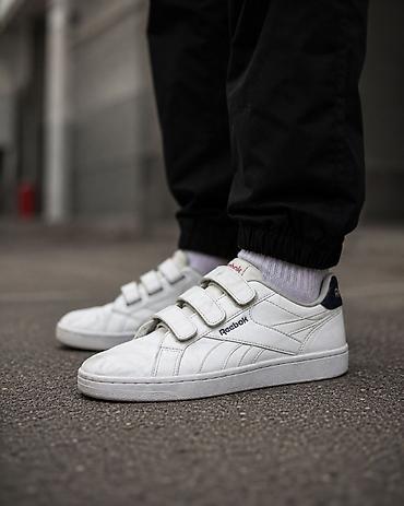 секонд: Мужские кроссовки, 41, Reebok, Б/у, цвет - Белый, Самовывоз, Платная доставка — 1