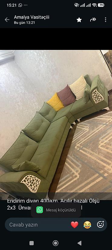 Endirim divan 400azn. Açılır bazalı Ölşü 2x3 Ünvan Xırdalan (8691)