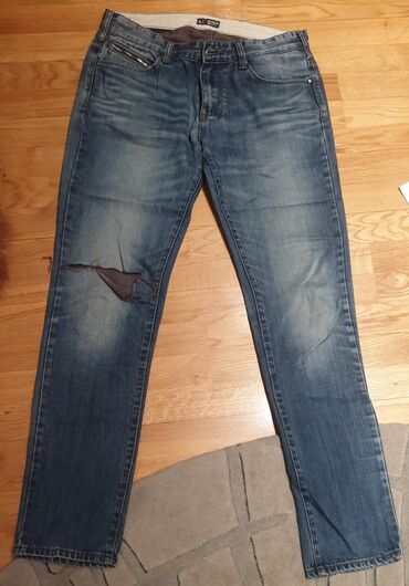 torbe na rame replay: Farmerke, 33 / 32, Emporio Armani, Pocepane