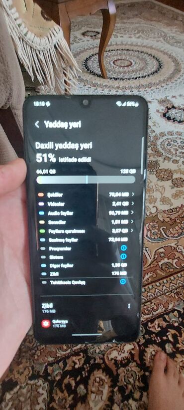 not 7 samsung: Samsung Galaxy A32, 128 GB, rəng - Göy, Barmaq izi, Face ID