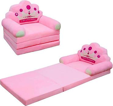 patike 4us: Foteljica za decu PINK PRINCESS 5K B041 – plišana foteljica koja se — 2