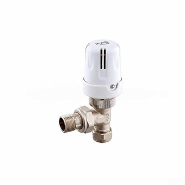 KAS termostatlı radiator ventili – Köşə və PEX-Euroconus, 1/2 düym