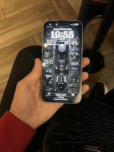 Уюлдук телефондор жана аксессуарлар: IPhone 14 Pro Max, Колдонулган, 128 ГБ, White Titanium, Коргоочу айнек, 100 % — 4
