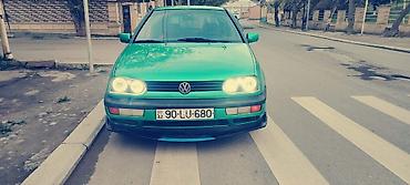 sport sukan: Volkswagen Golf 3, 5 qapı, yaşıl rəng. - Motor: benzin, 4 silindr — 5