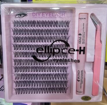 Kosmetika dəstləri: Ellipce-H DIY Eyelash – fərdi dəstəli süni kiprik seti temu kirpiklər — 1