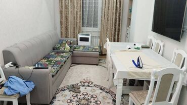 срочно сдаётся квартира: 1 бөлмө, 51 кв. м, Элитка, 7 кабат, Евроремонт