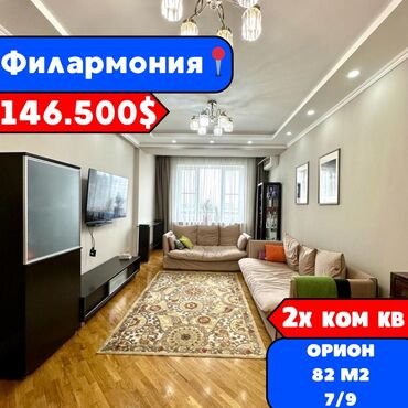 Продажа квартир: 2 комнаты, 82 м², Элитка, 7 этаж, Евроремонт