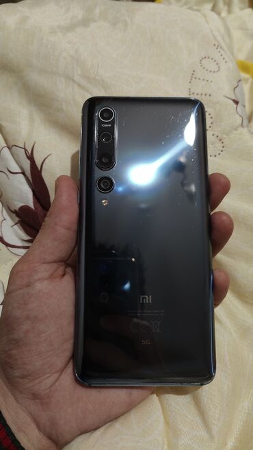 редим 10 с: Xiaomi, Mi 10 5G, Б/у, 128 ГБ, цвет - Синий, 1 SIM, eSIM