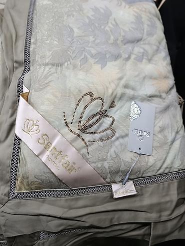 bed sheets: Постельное белье, комплект тэнсель. размер евро. входит простыня — 2