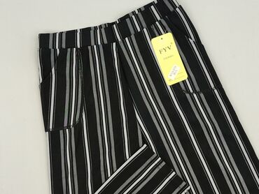 c a spodnie damskie czarne: Material trousers for women, size M
