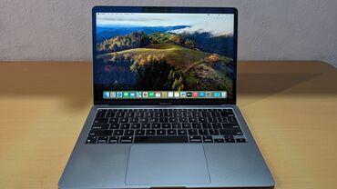 ноутбуки apple бишкек: Ноутбук, Apple, 8 ГБ ОЭТ, Apple M1, 13.3 ", Колдонулган, Жумуш, окуу үчүн, эс тутум SSD