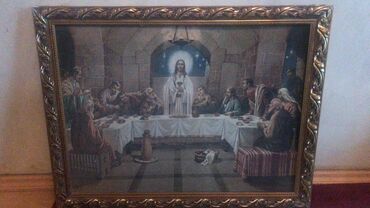 pres texnika: İsa Məsih “Sonuncu Şam Yeməyi” tablosu